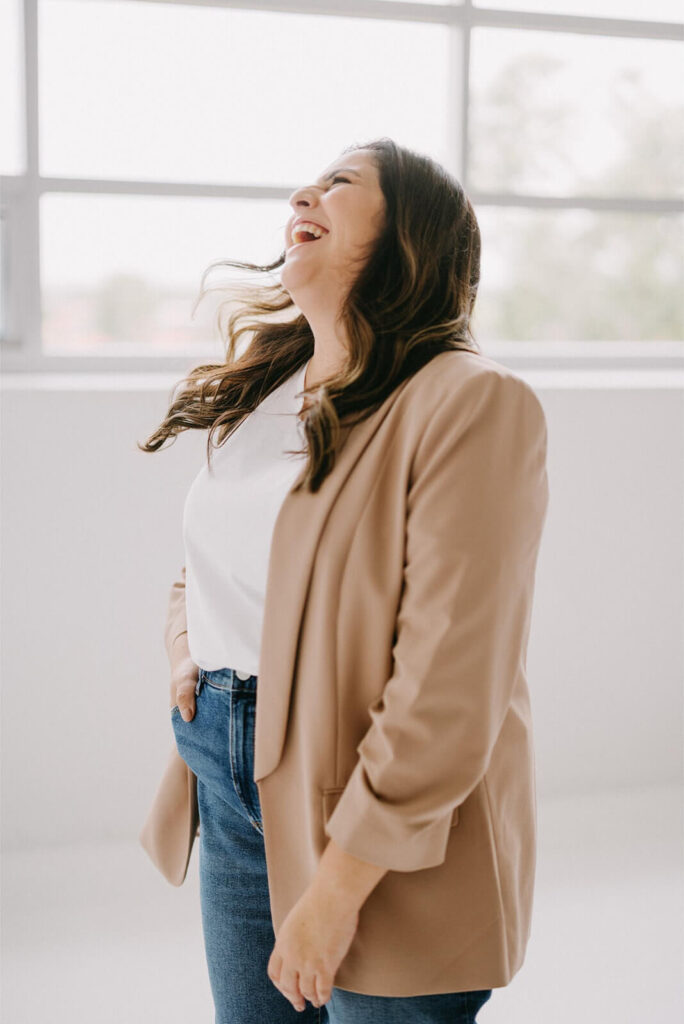 Karen Sadek Photography Sydney Standing Laughing with delight